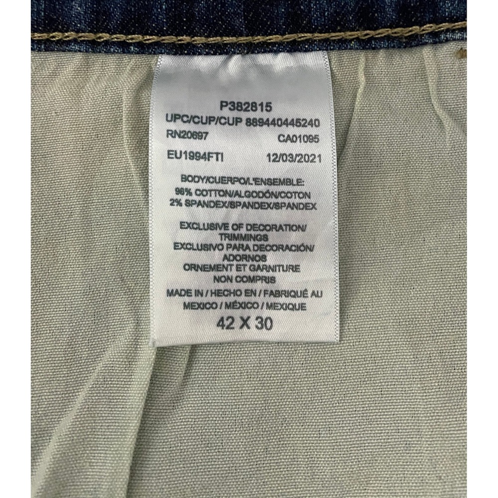 Dickies Flex Carpenter Jeans Men's 42x30 Blue Denim Work Pants Relaxed Fit - Picture 3 of 7